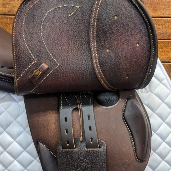 *NEW*15.5″ Antares Signature Junior Jumping Saddle XS (2024) *AO1 Wide Tree*Full Calf Leather* - Image 5